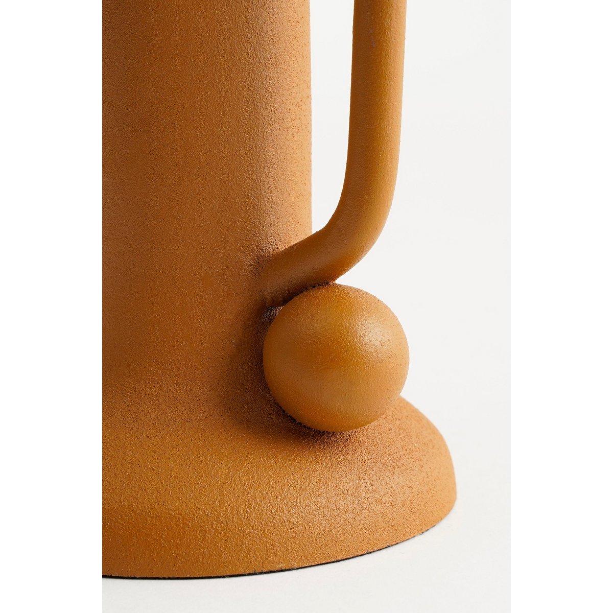 Ula Kandelaar - H12 x Ø8 cm - Metaal - Lichtbruin