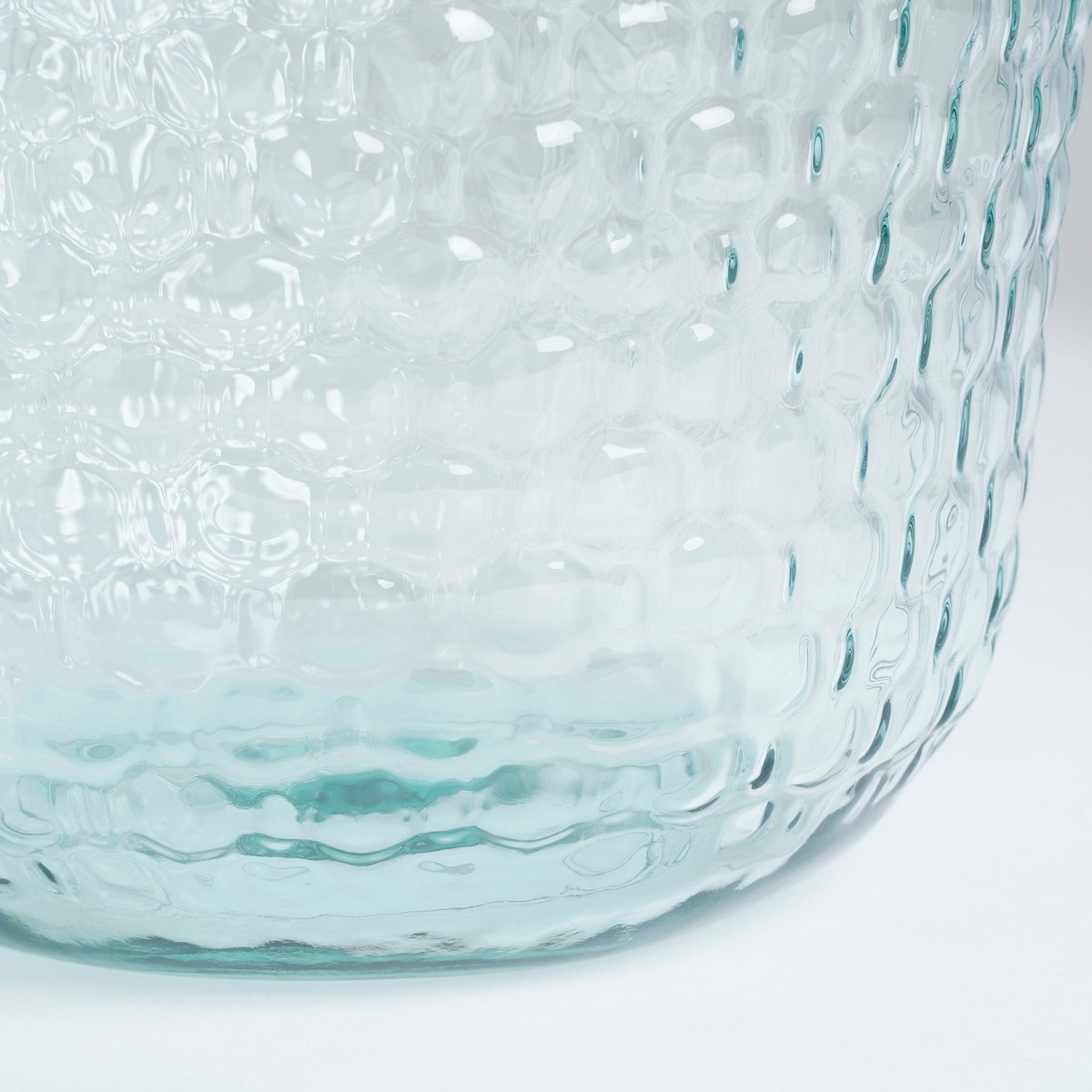 Vina Fles Vaas - H42 x Ø27 cm - Gerecycled Glas - Transparant