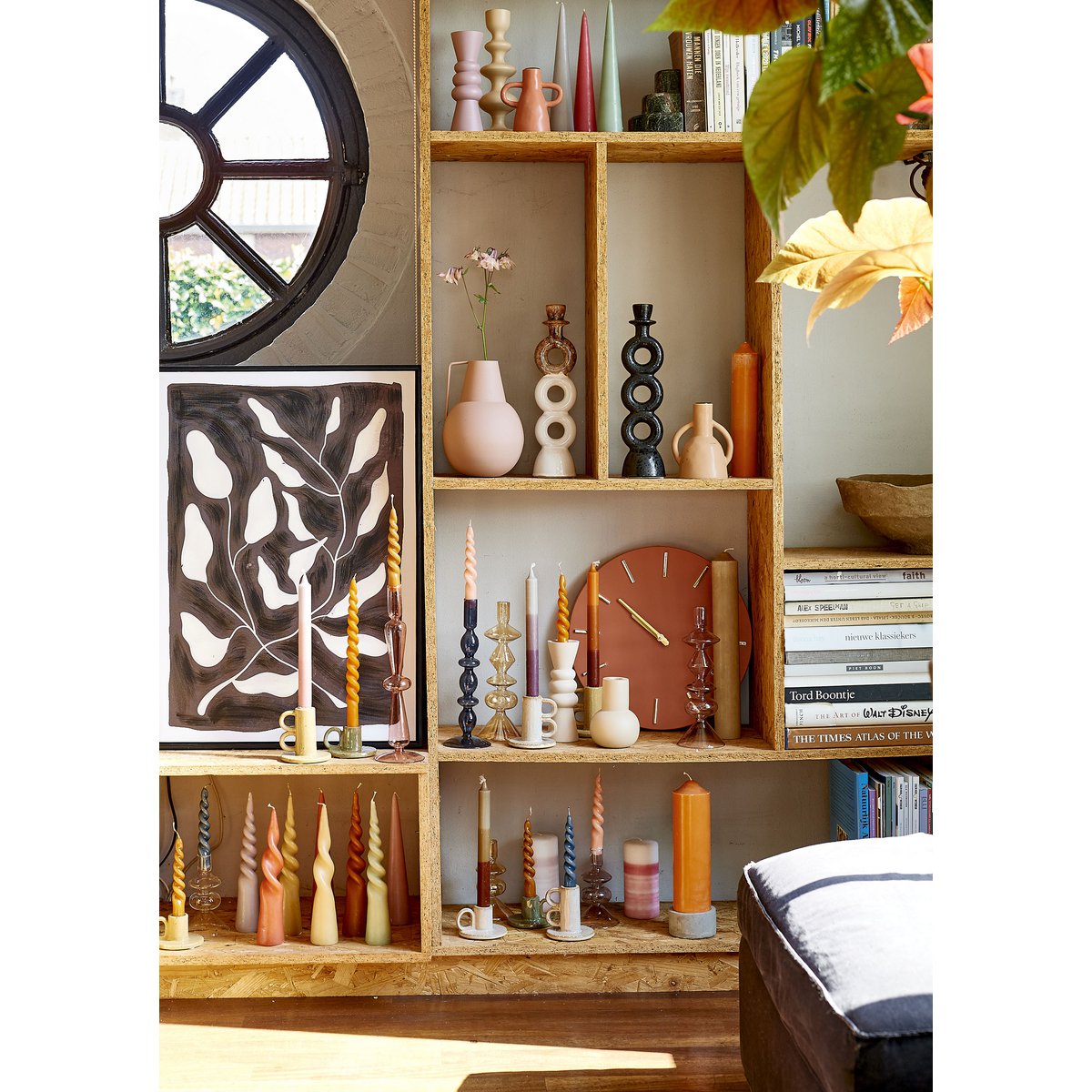 Twist Kegelkaars - H25 x Ø5 cm - Lichtgrijs