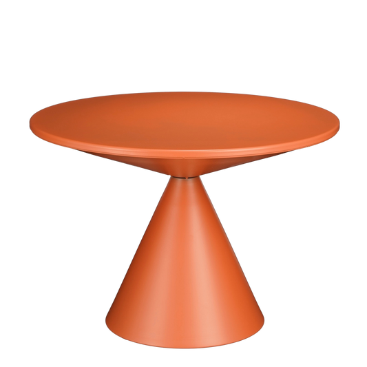 Royale Bijzettafel - H42 x Ø60 cm - Metaal - Oranje