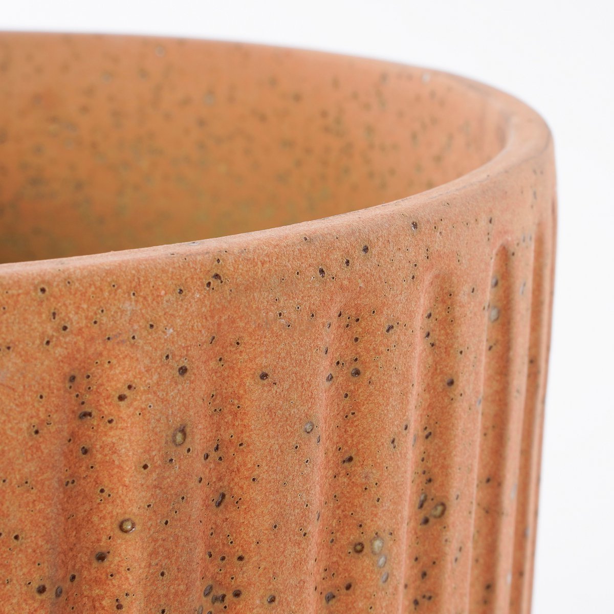 Dante Bloempot - H24 x Ø27 cm - Lichtbruin