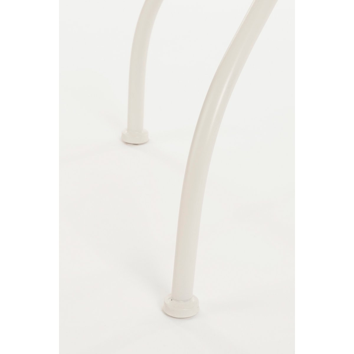 Odile Bistrotafel voor Buiten - H76 x Ø61 - Metaal - Bruin, Wit