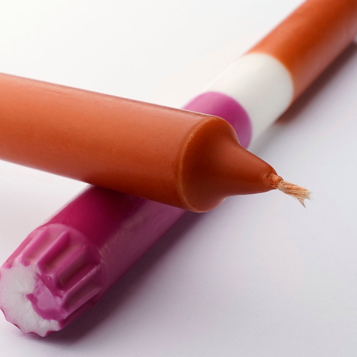 Dip-dye Dinerkaars - Set van 2 - H25 cm - Oranje