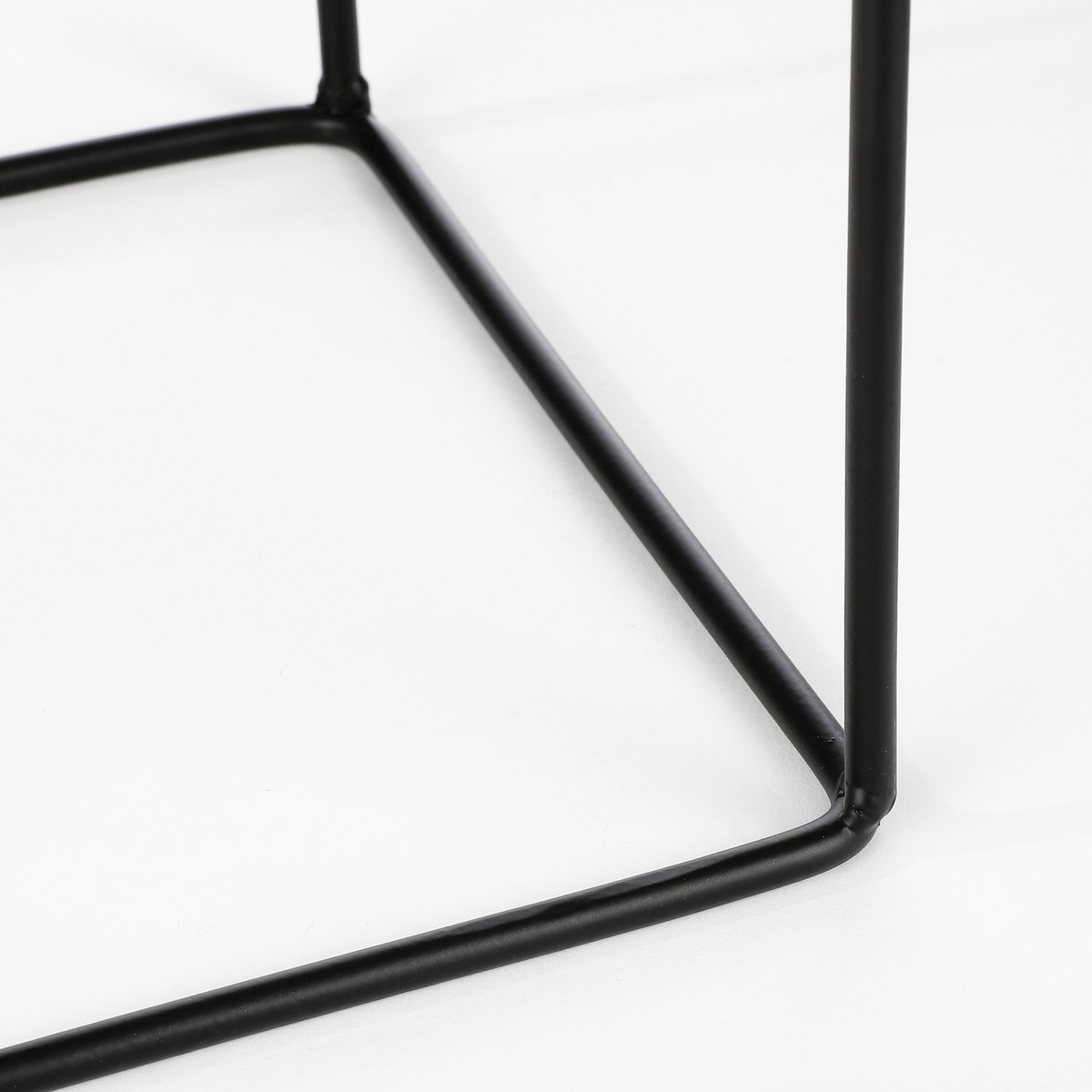 Porte Bloempot op Standaard - L26 x B26 x H55 cm - Metaal - Zwart