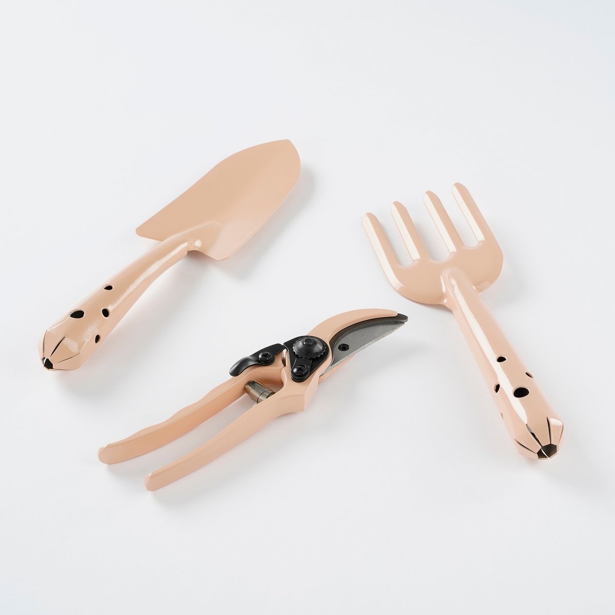 Tuingereedschap - Set van 3 - Metaal - Roze