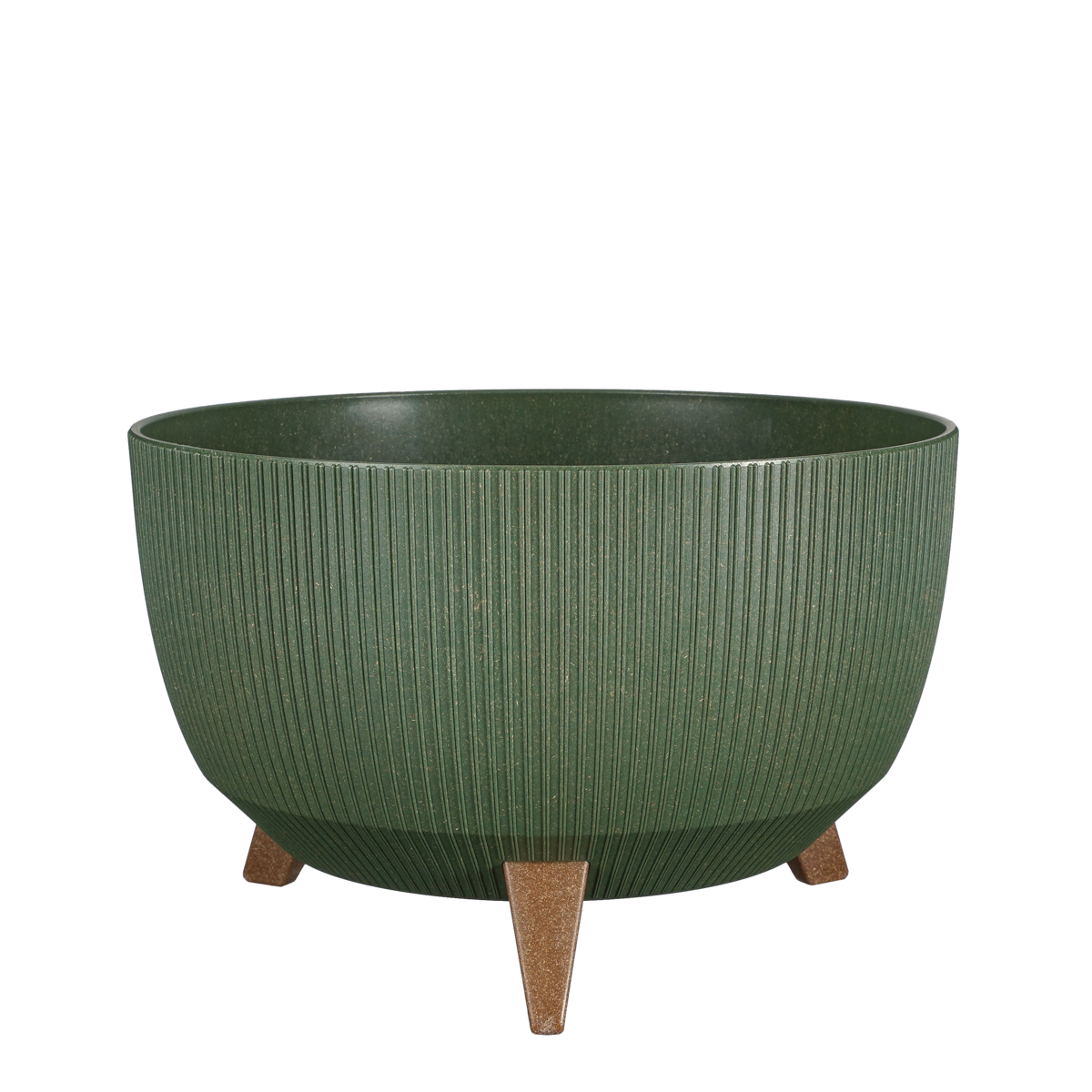 Doppio Bloempot op Poten - H20,5 x Ø40 cm - Polypropyleen - FSC Mix - Groen