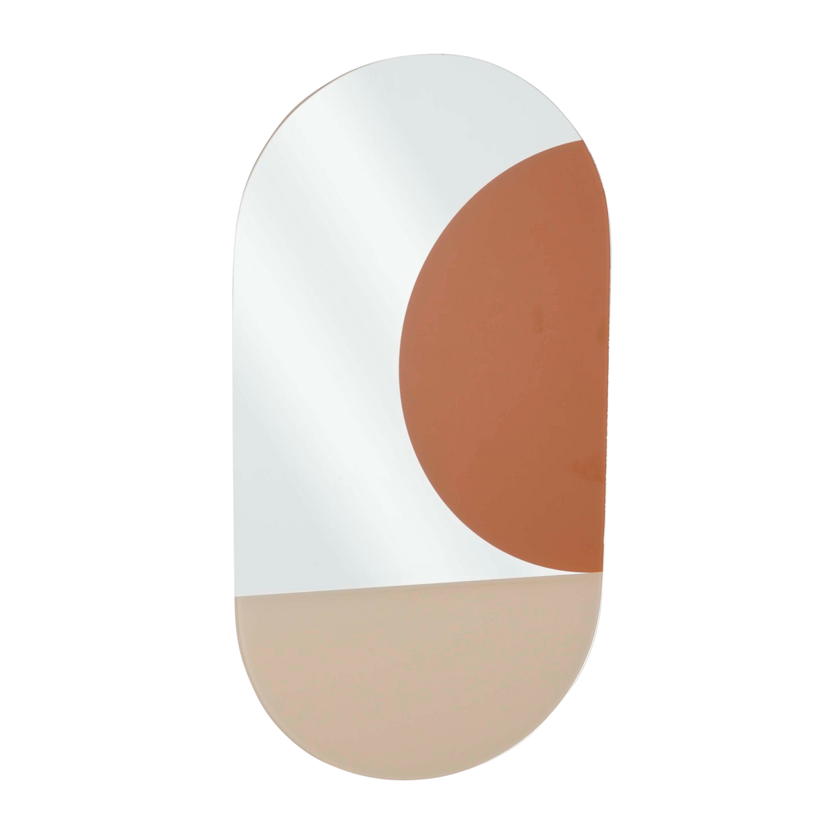 Avilo Wandspiegel - L58 x B31 cm - Donkerrood