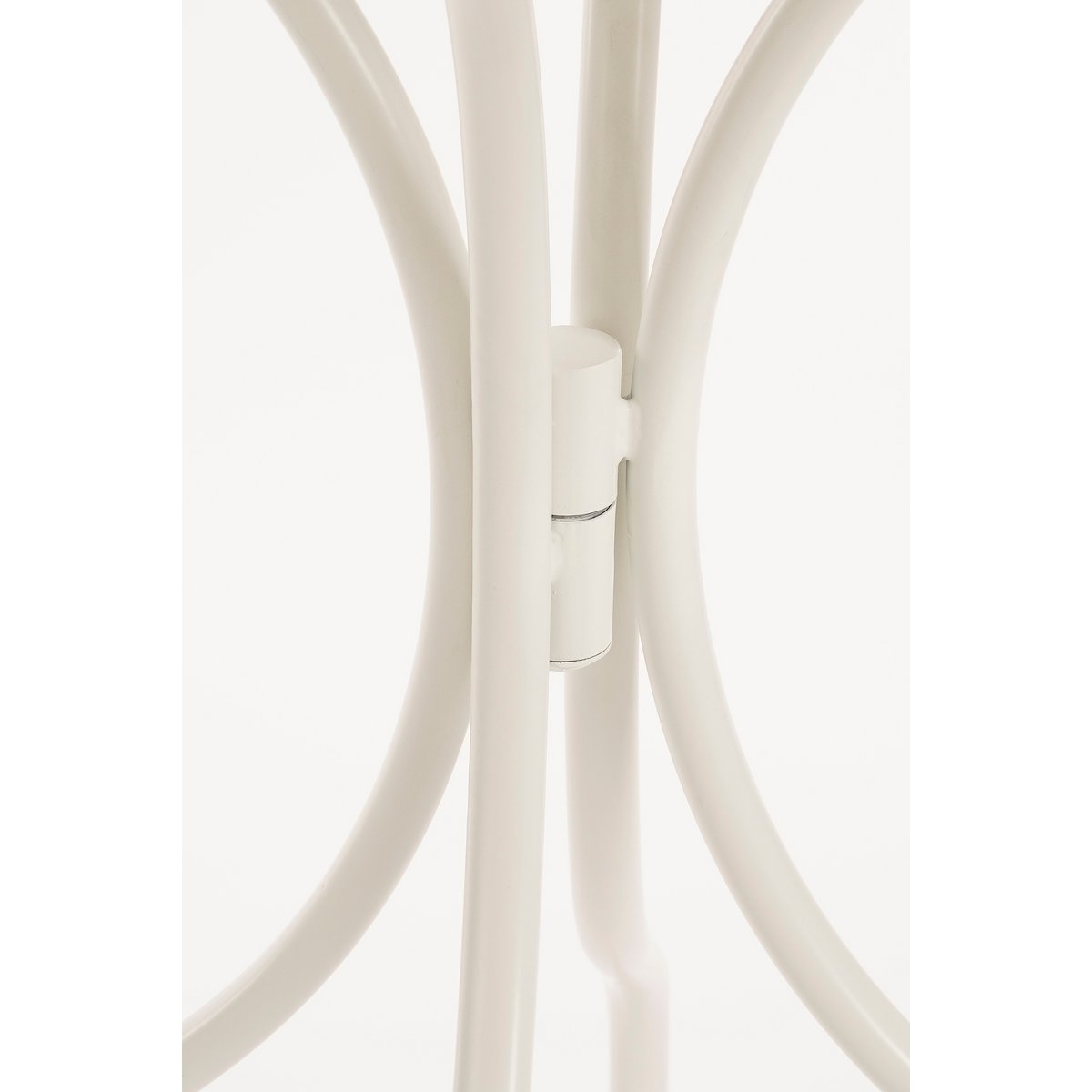 Odile Bistrotafel voor Buiten - H76 x Ø61 - Metaal - Bruin, Wit