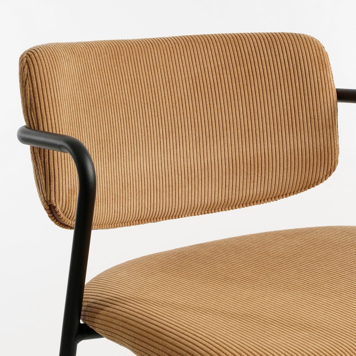 Nanet Barkruk - H91 cm - Velvet - Lichtbruin