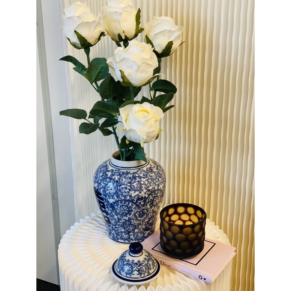 Chinese porseleinen bloemenvaas "dubbel geluk"