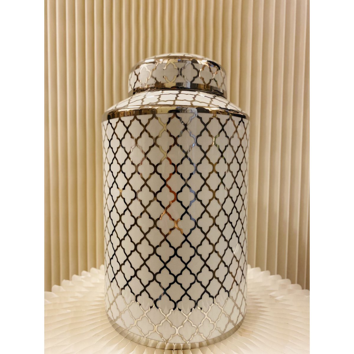 Cerami cjar Small 7530 Zilver maat:H*30 B*15