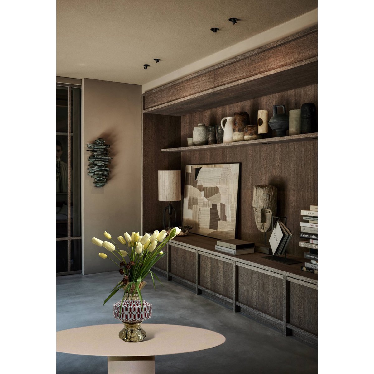 Vintage porseleinen vaas | Antieke Vaas