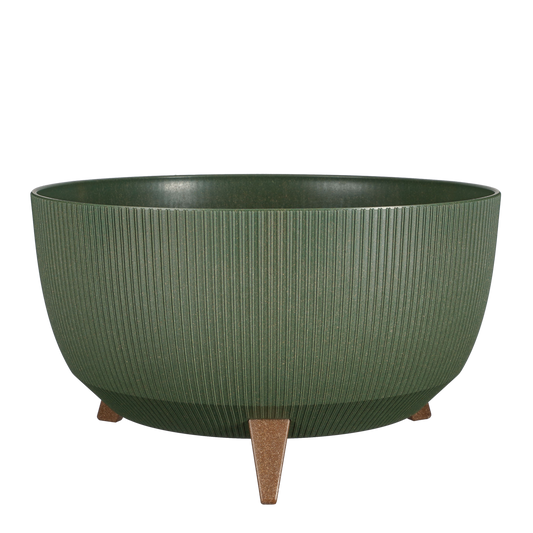 Doppio Bloempot op Poten - H22 x Ø47 cm - Polypropyleen - FSC Mix - Groen