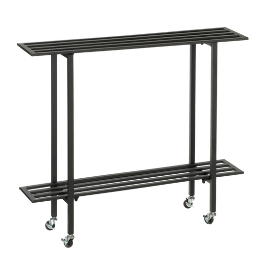 Greenrax Plantenstandaard - L90 x B22 x H75 cm - Metaal - Zwart