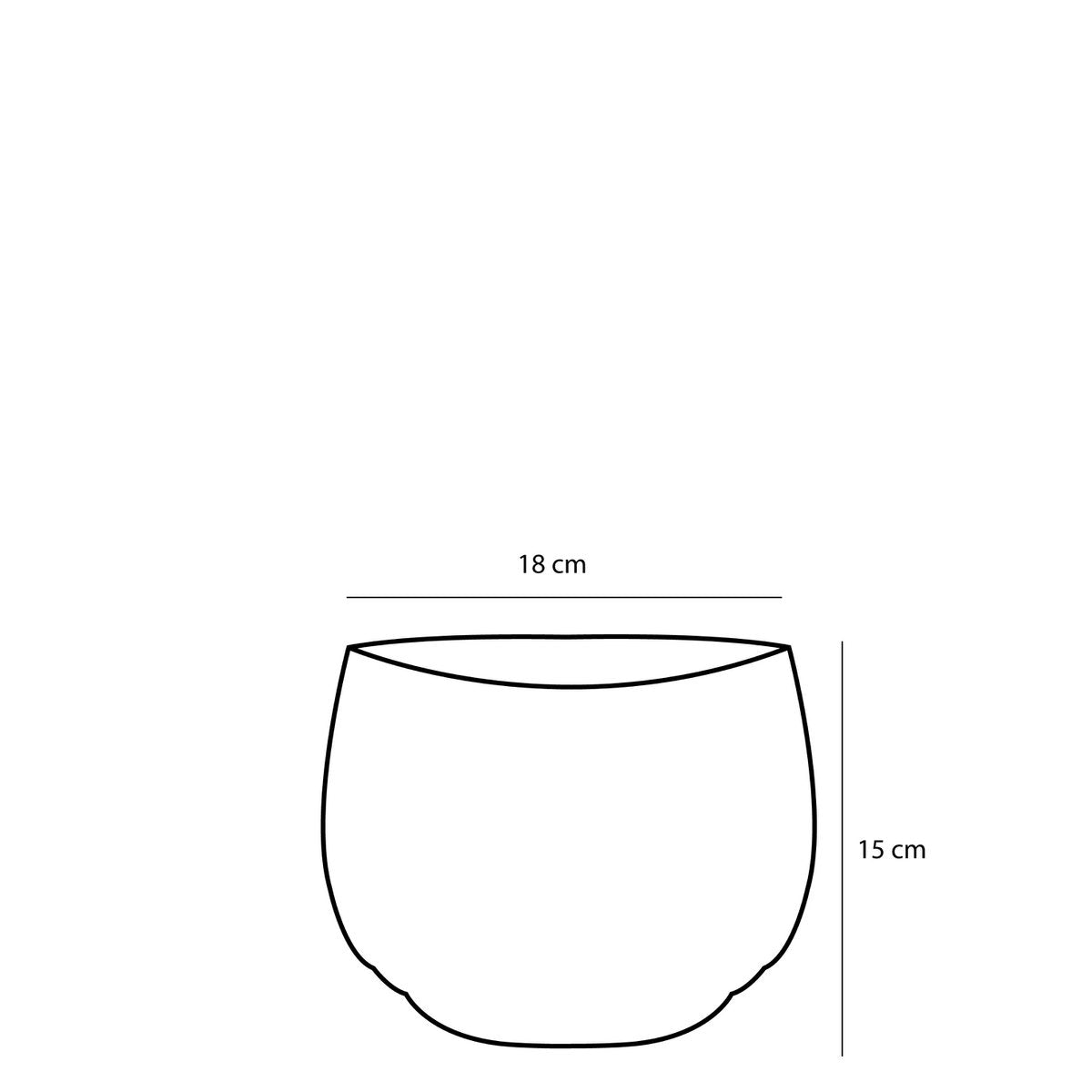 Jorck Plantenmand - Set van 3 - H24 x Ø26 cm - Zeegras - Groen
