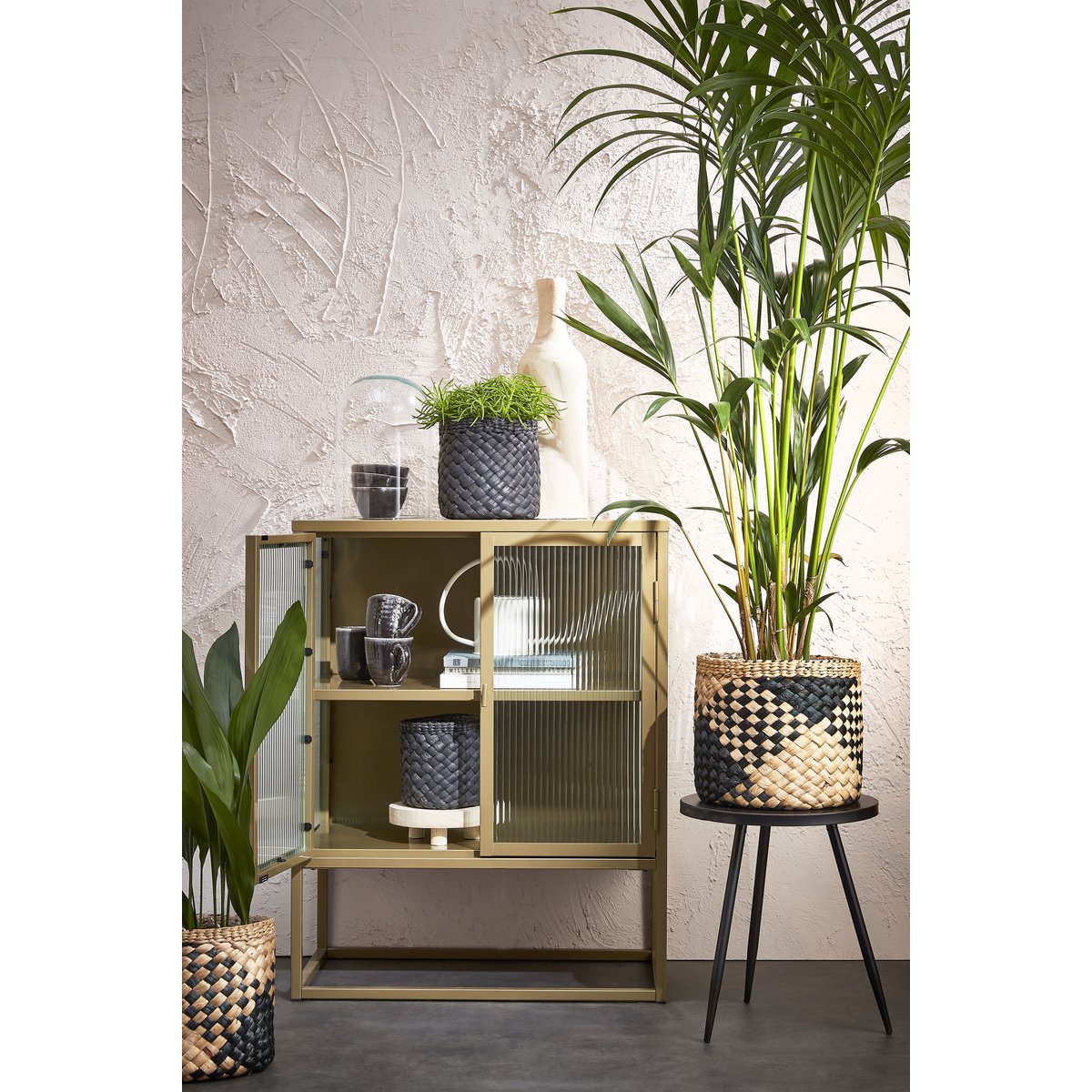 Kent Bijzettafel - H52 x Ø40 cm - Metaal - Zwart