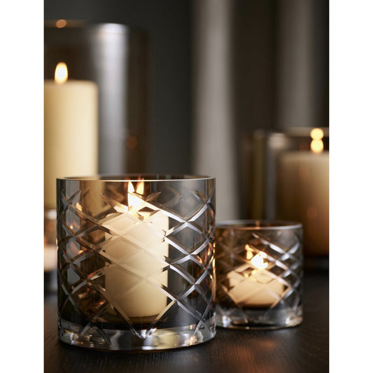 Hurricane Kristallen Kaarhouder Windlicht Klein Bruin | Kandelaar