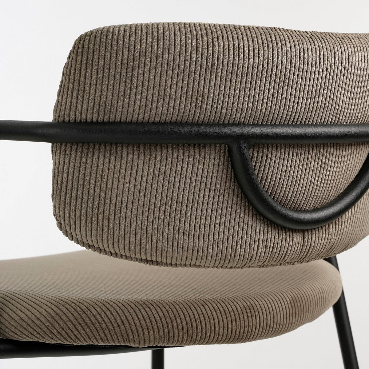 Nanet Barkruk - H91 cm - Velvet - Beige