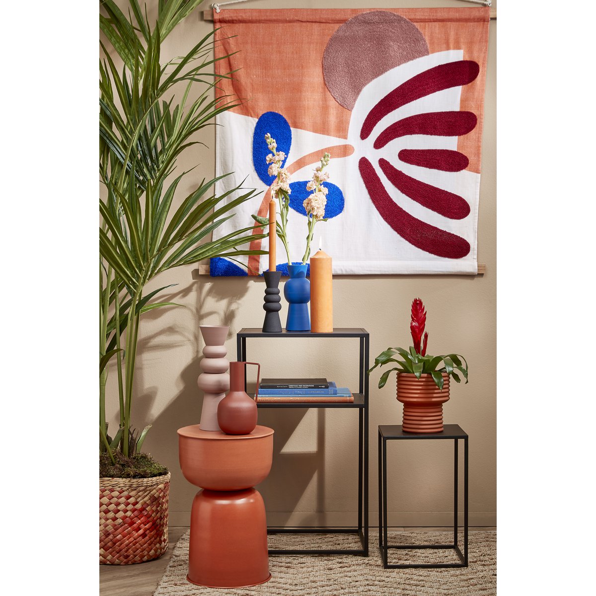 Kaars - H25 x Ø7 cm - Oranje