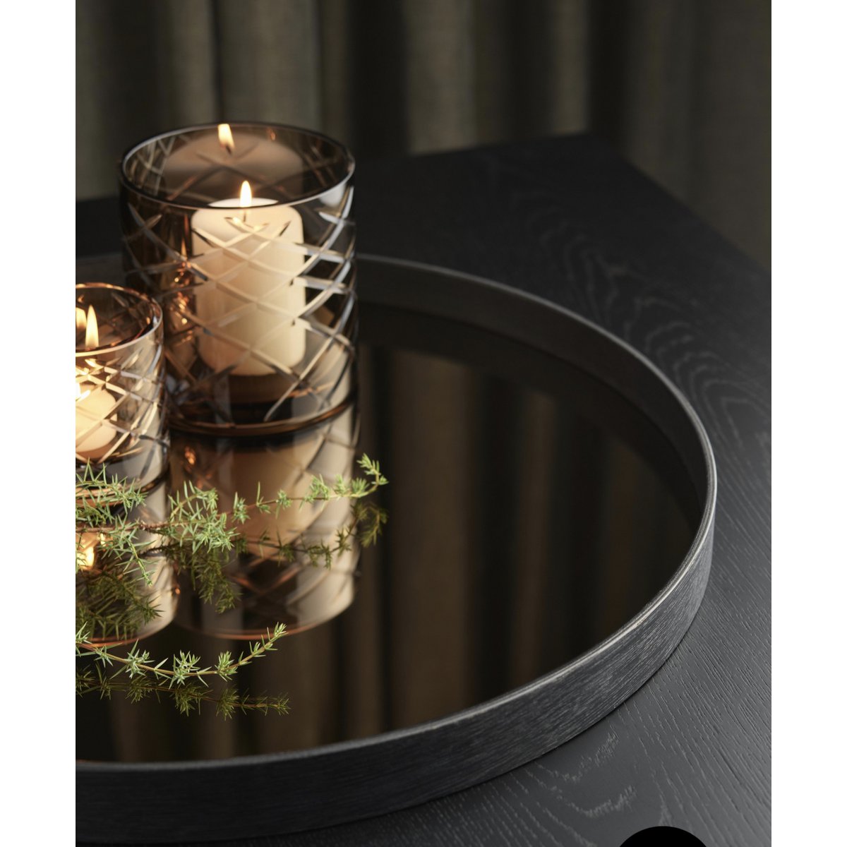 Hurricane Kristallen Kaarhouder Windlicht Klein Bruin | Kandelaar