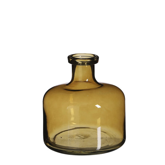 Regal Fles Vaas - H22 x Ø20 cm - Glas - Geel