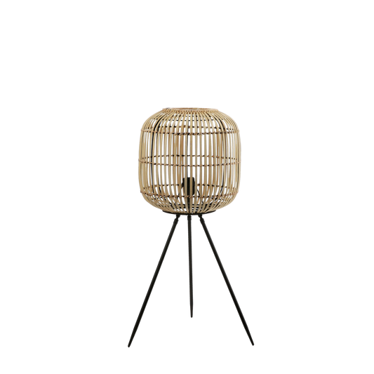 Figo Vloerlamp - H77 x Ø33 cm - Bamboe - Bruin