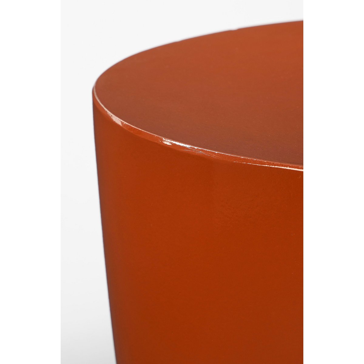 Stage Bijzettafel - H45 x Ø35 cm - Cement - Oranje