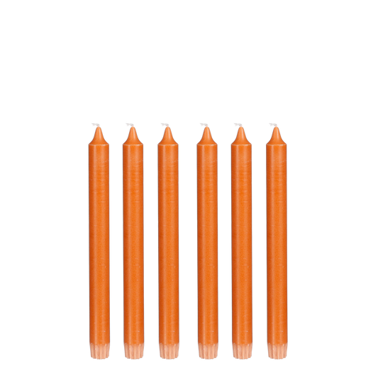 Dinerkaars - Set van 6 - H25 cm - Oranje