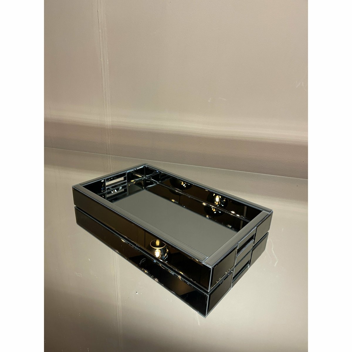 Spiegel Dienblad Antraciet 30x50 cm