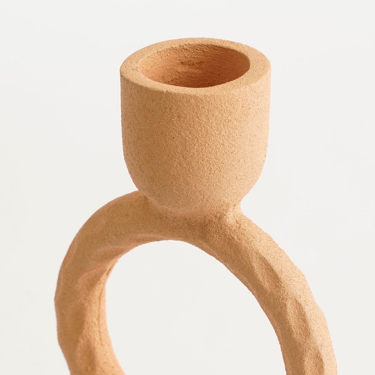 Yukon Kandelaar - H22 x Ø9 cm - Metaal - Terra