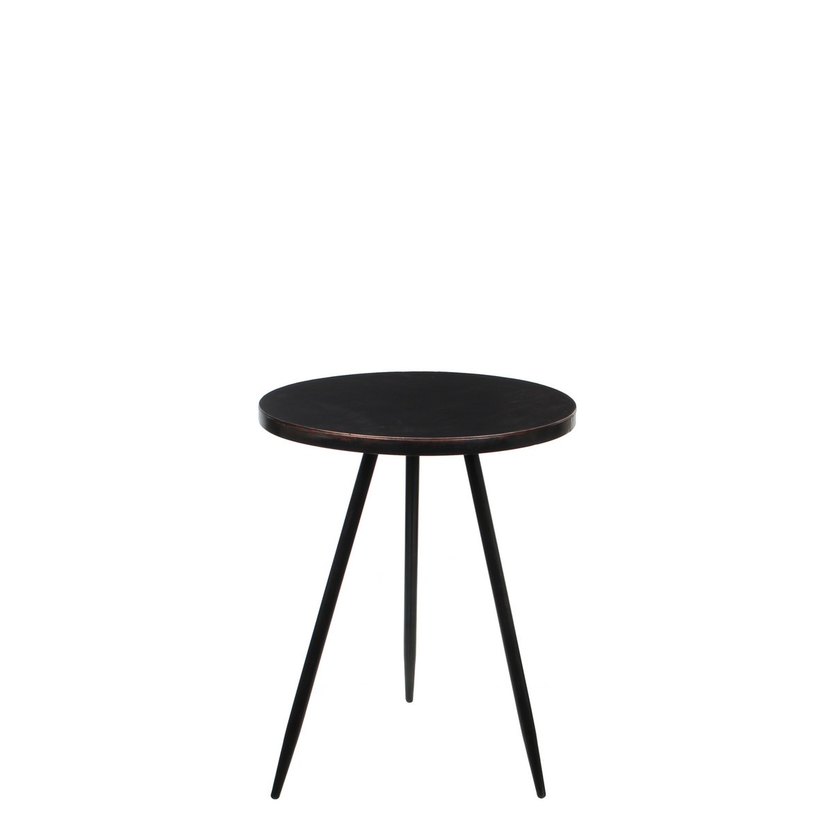 Kent Bijzettafel - H52 x Ø40 cm - Metaal - Zwart