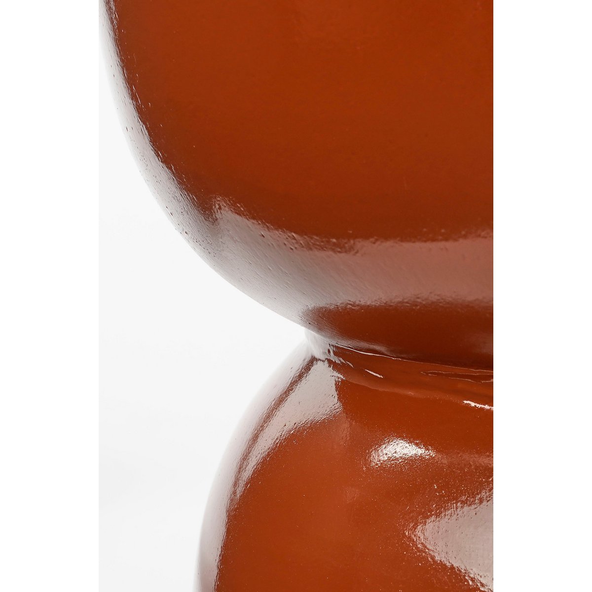 Stage Bijzettafel - H45 x Ø35 cm - Cement - Oranje