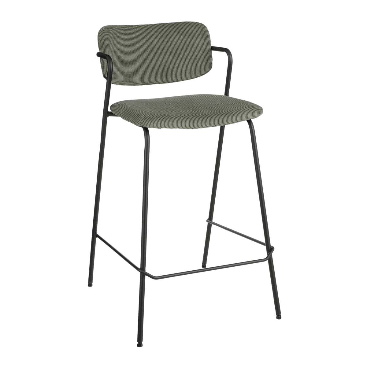 Nanet Barkruk - H91 cm - Velvet - Donkergroen