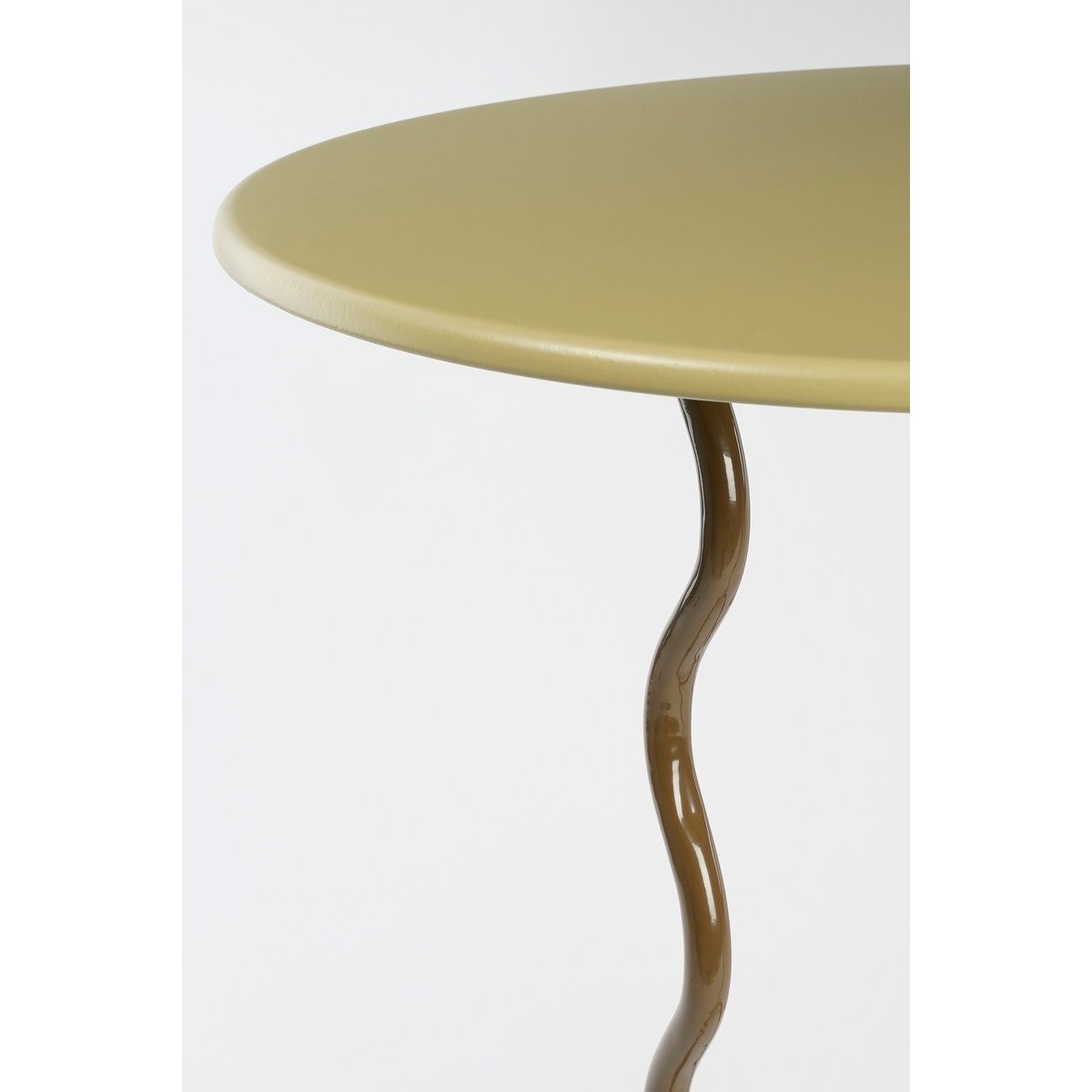 Futura Bijzettafel - H53 x Ø55 cm - Metaal - Lichtgroen