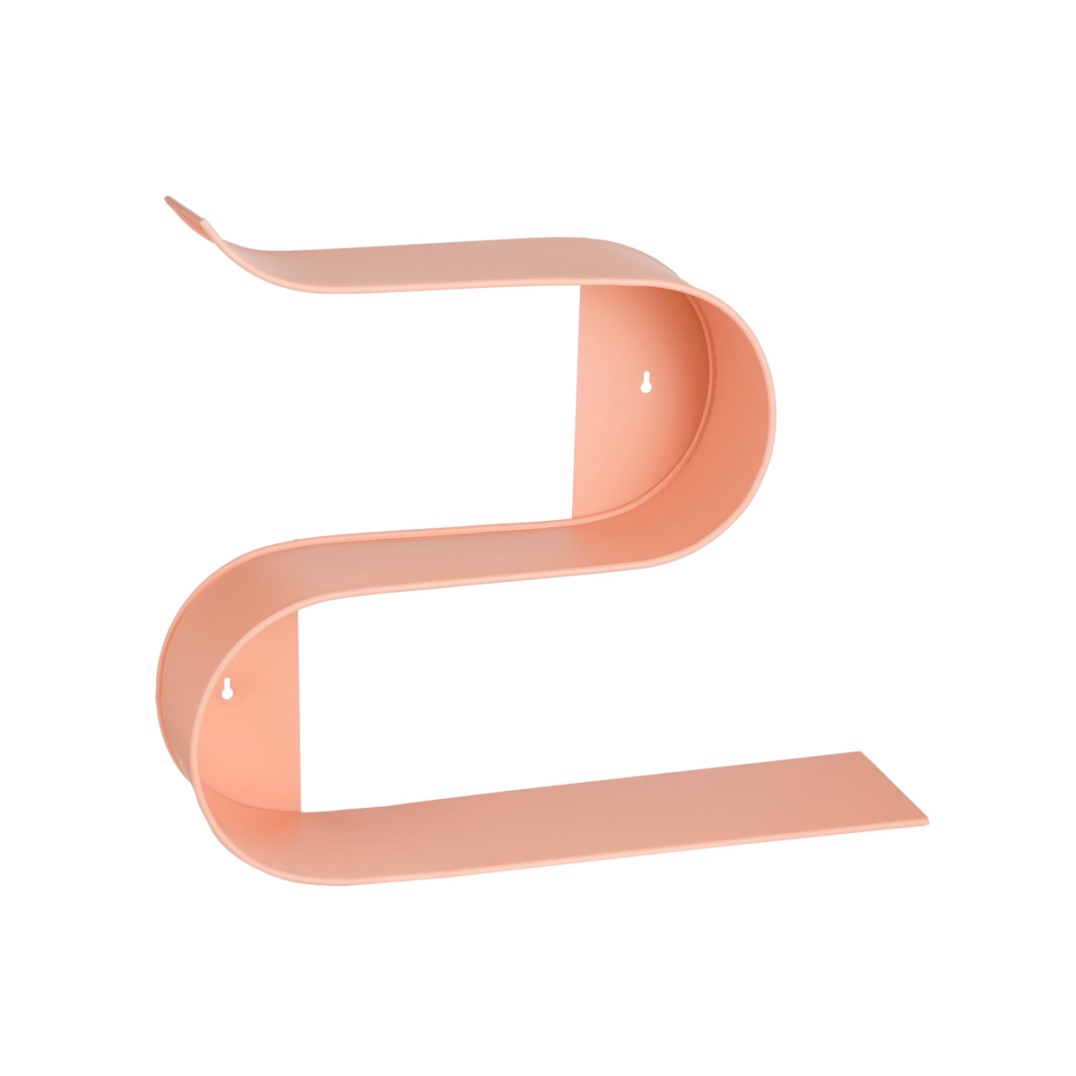 Fenna Wandplank - L54 x B14 x H48 cm - Metaal - Roze