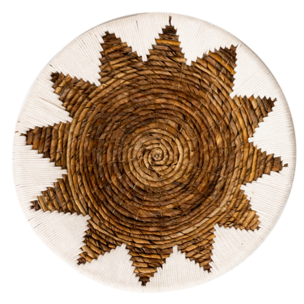 Wanddecoratie | Wandophangset | Fruitschaal | Decoratieve schaal ADARI van bananenvezel (2 maten)
