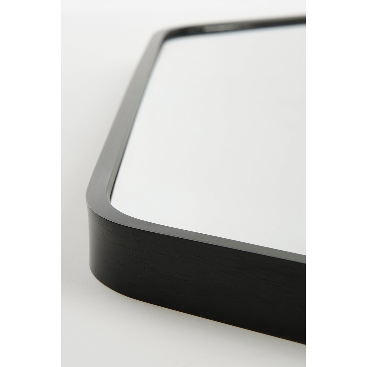 Rossi Wandspiegel - L80 x B71 cm - Metaal - Zwart