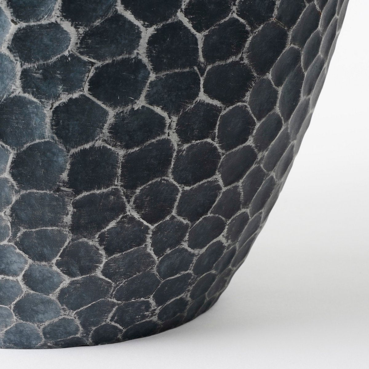 Bravo Bloempot voor Buiten - H32,5 x Ø38 cm - Zwart gehamerd