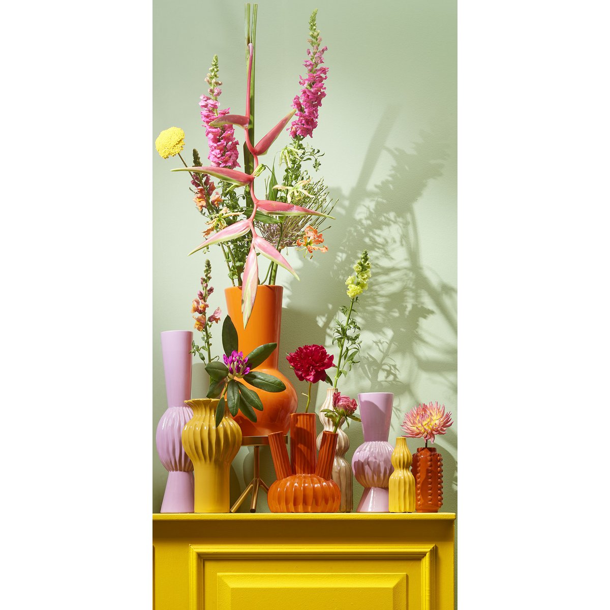 Lora Vaas - H45 x Ø23 cm - Keramiek - Oranje