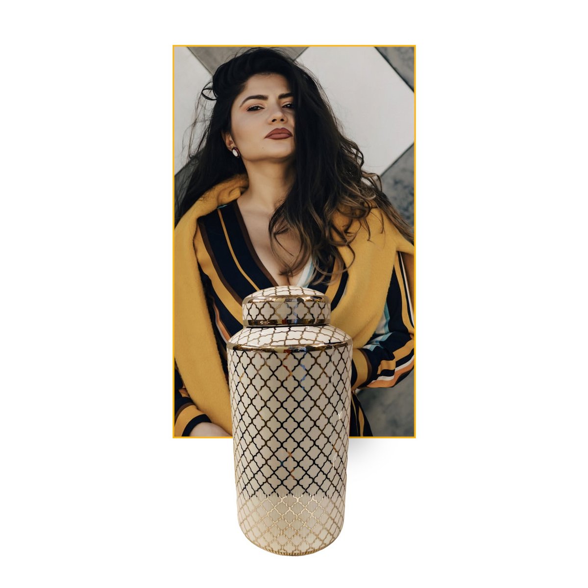 Cerami cjar Big 7530 Zilver maat:H*35 B*15