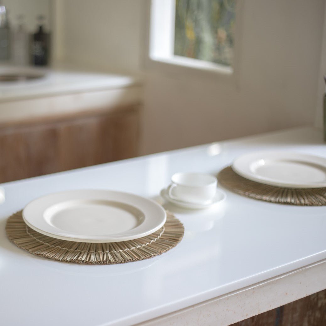 Placemat (Set van 2, 4 of 6) 35 cm | Tafelmat ALANG gemaakt van zeegras