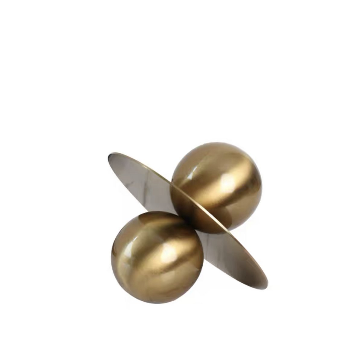 Moderne en eenvoudige metalen bolvormige ornamenten voor huis en woonkamer.Afmetingen: 20cm*20cm