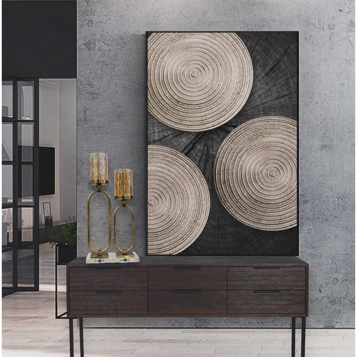 CANDLESTICK | GLASS | GOLD ZH02 Small size: 12*40*8.5