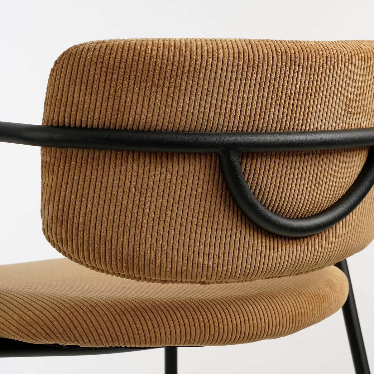 Nanet Barkruk - H91 cm - Velvet - Lichtbruin