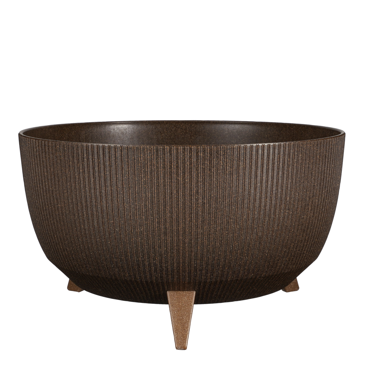 Doppio Bloempot op Poten - H22 x Ø47 cm - Polypropyleen - FSC Mix - Donkerbruin