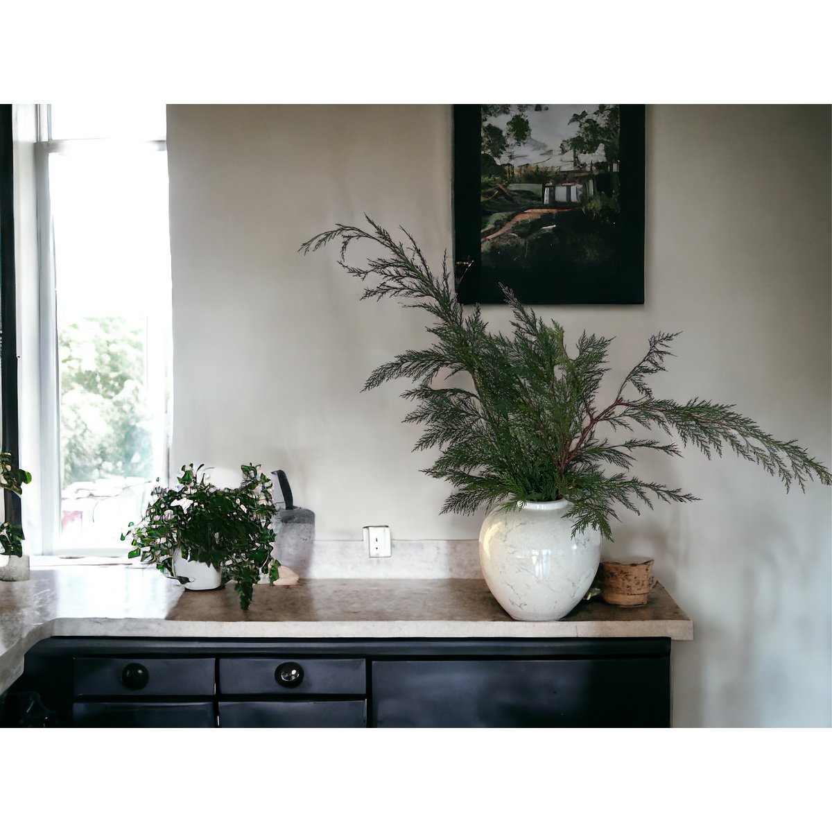 Een gemberpot van Amerikaans porselein, halverwege de 20e eeuw, Wit Klein H*25W*25