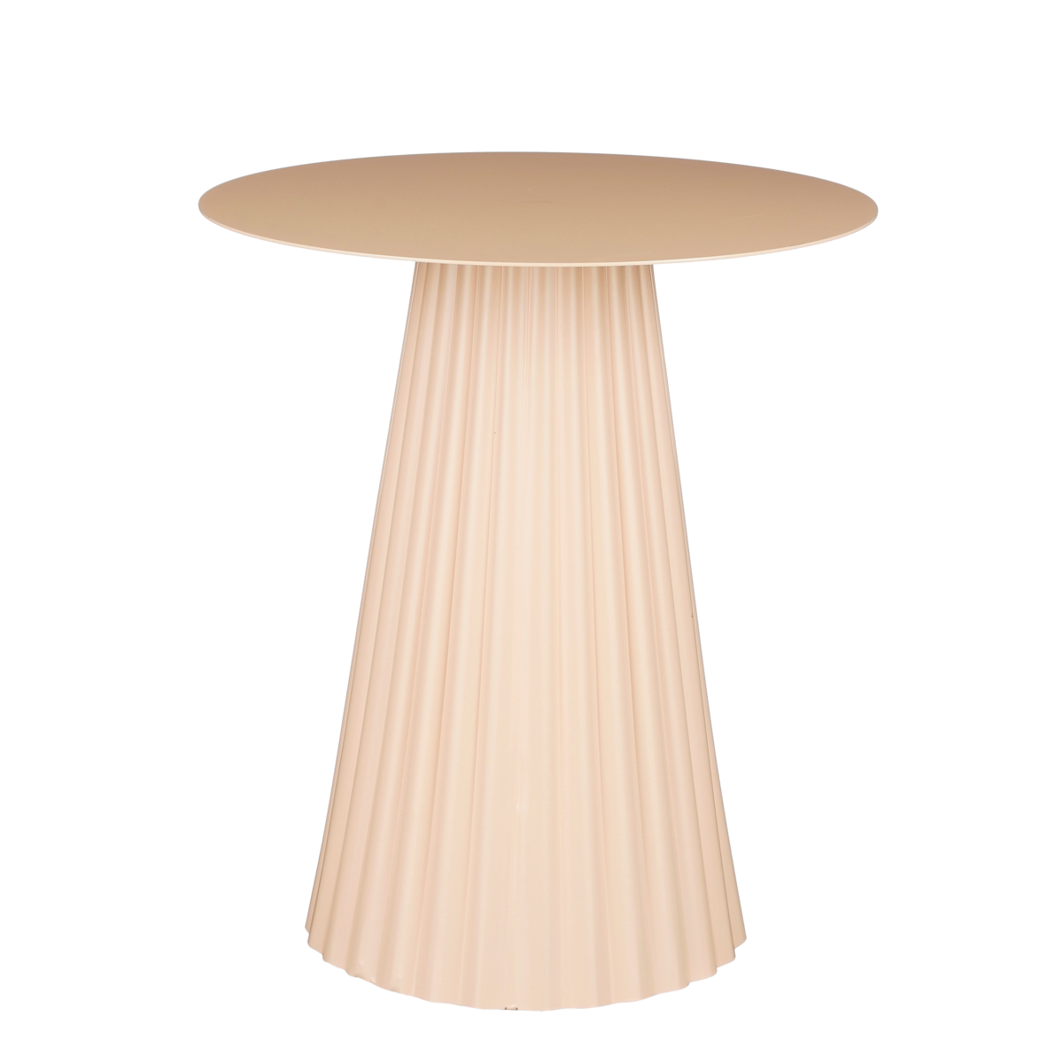 Pellis Bijzettafel - H46 x Ø40 cm - Metaal - Lichtroze