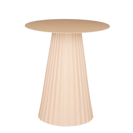 Pellis Bijzettafel - H46 x Ø40 cm - Metaal - Lichtroze