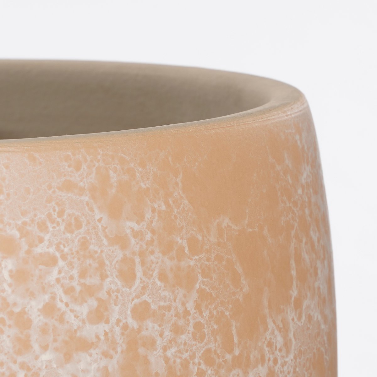 Lester Bloempot - H35 x Ø38 cm - Terracotta - Crème