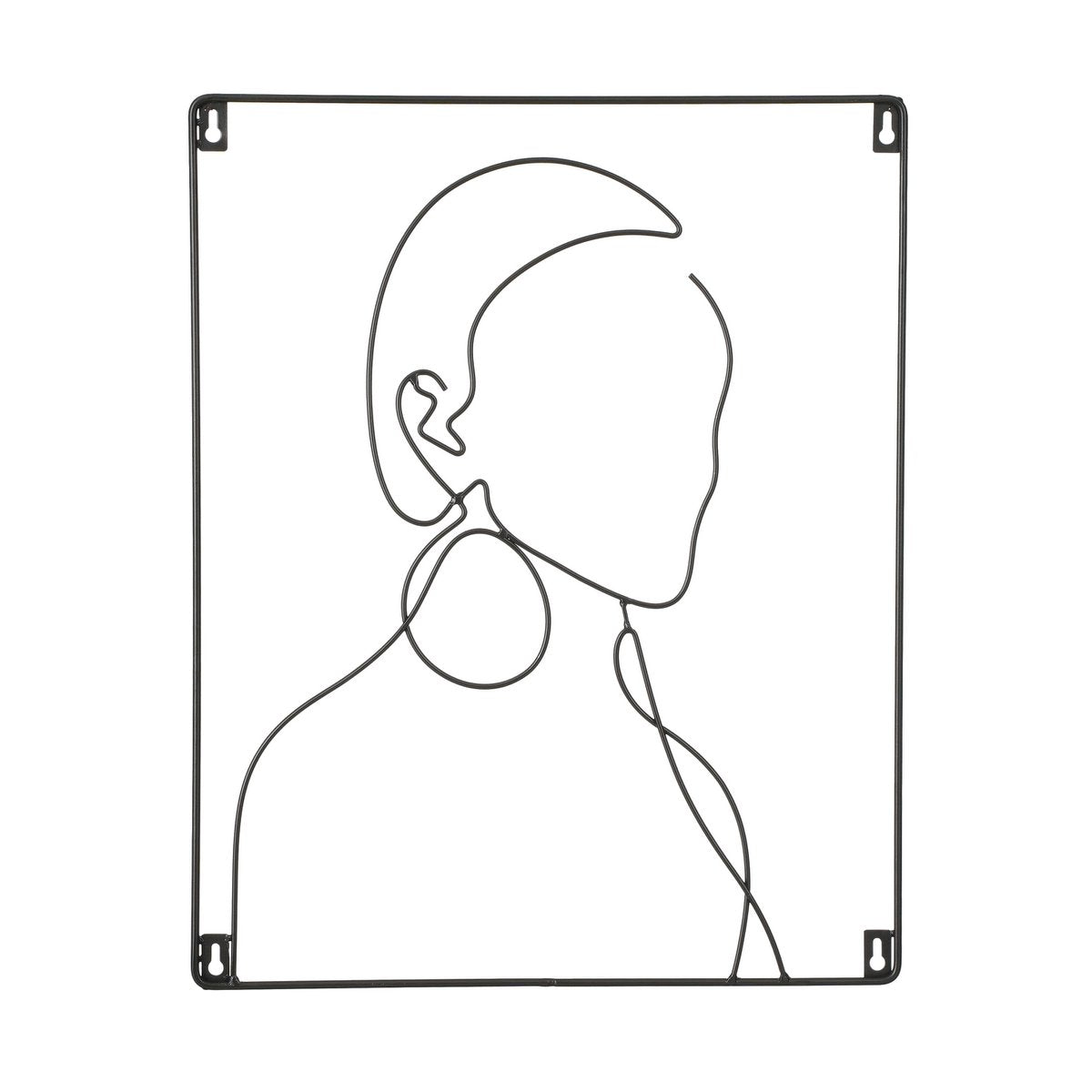 Shade Muurdecoratie - L40 x H50 cm - Metaal - Zwart